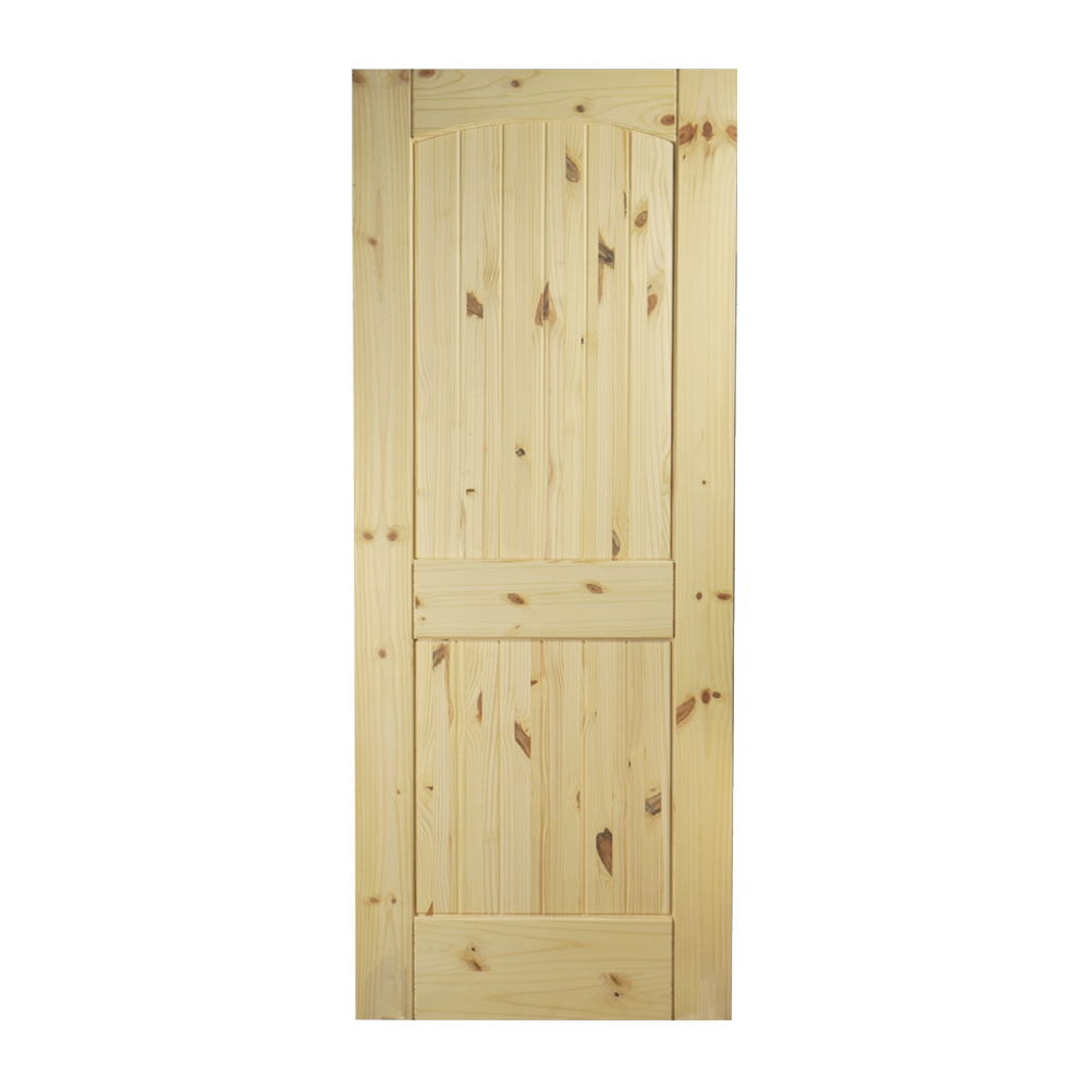 Shop 2P Arch VG Knotty Pine Door 2480.134 at Cassity Jones Doors