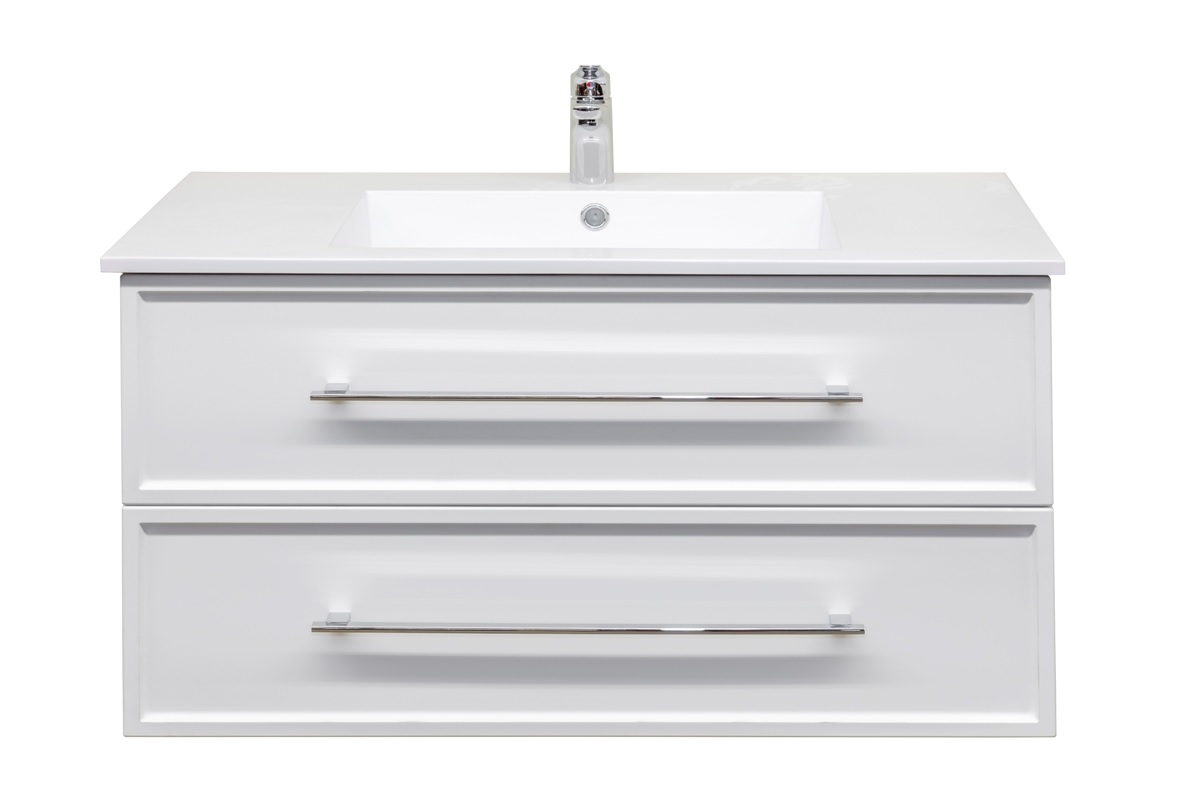 Shop Riga 30" Wall Mount Vanity White at New Canadians Lumber 28